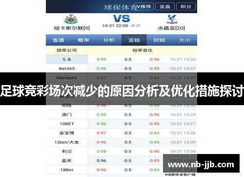 足球竞彩场次减少的原因分析及优化措施探讨